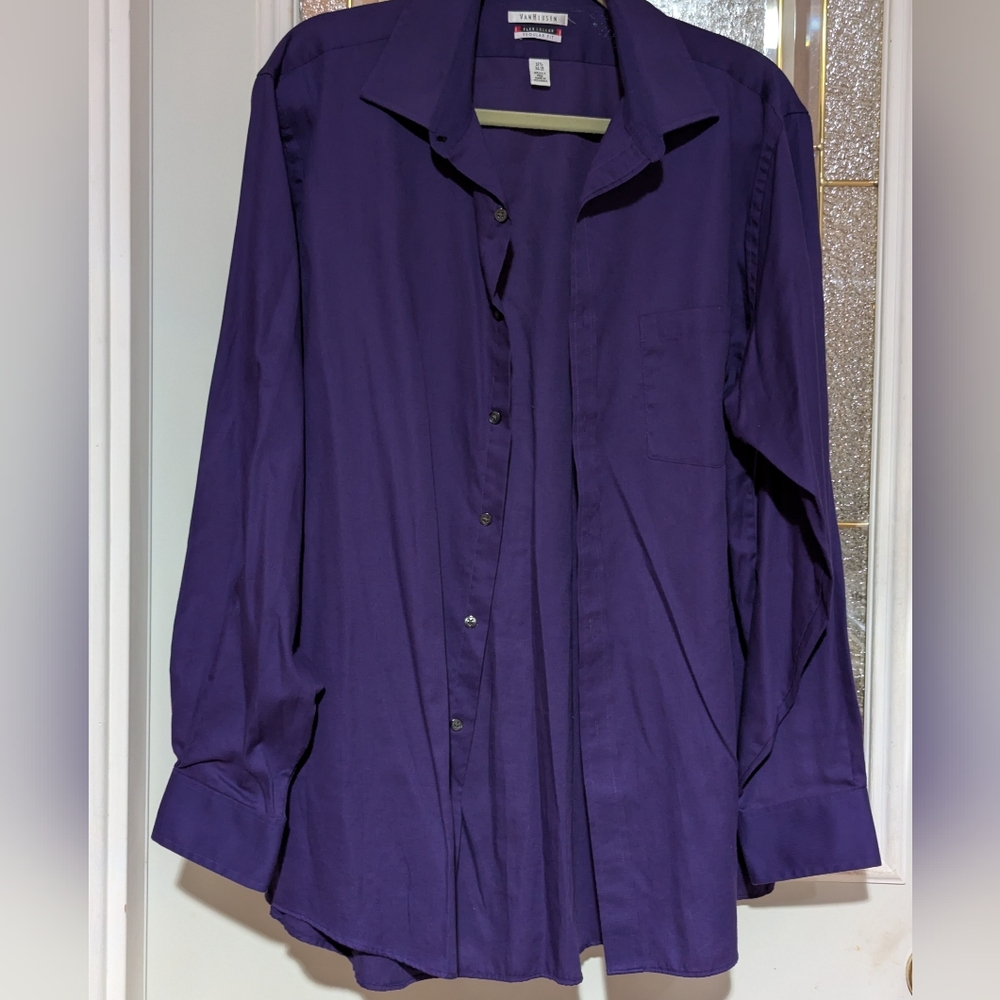 Van Heusen Flex Collar Shirt, Size Neck 16.5